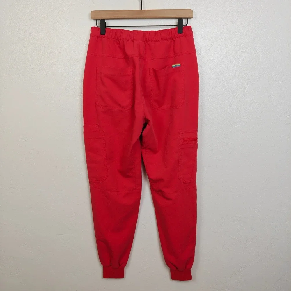 Figs Mens Tansen‎ Technical Collection Scrub Pants Small Red Rainbow Pride